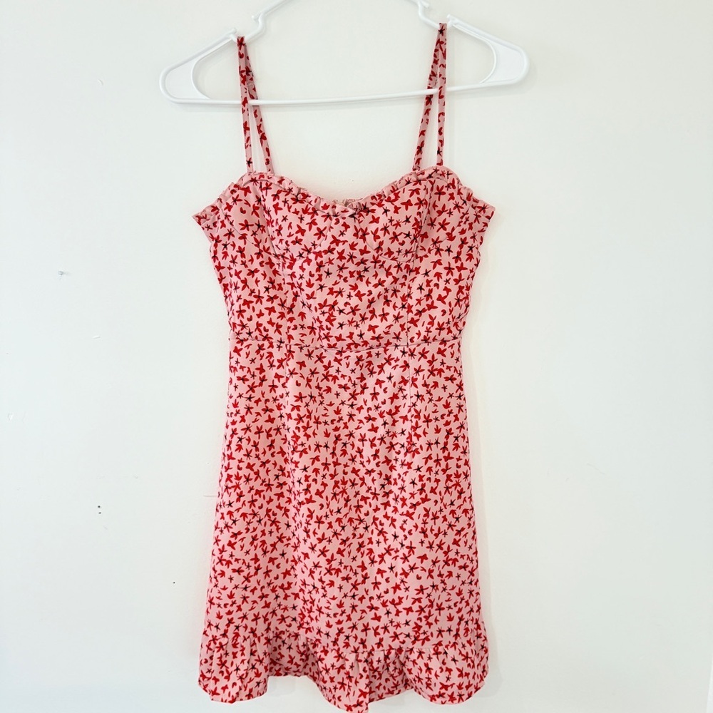 Princess Polly Red Floral Midi Dress